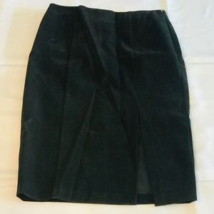 black leather skirt
